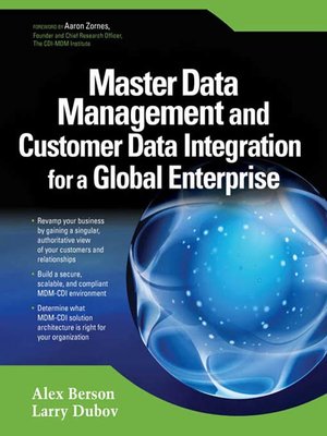 cover image of Master Data Management and Customer Data Integration for a Global Enterprise